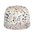 thumbnail image 2 of Gaeub Watercolor Floral Flat Bill Snapback Hats Baseball Caps with Adjustable for Running Workouts and Outdoor Activities, 2 of 9