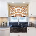 thumbnail image 6 of Orange Corgi Pattern Tier Curtains Tier Kitchen Living Room Bedroom Balcony 2 Panels 27x36 Inch, 6 of 9