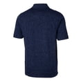 thumbnail image 3 of Men's Cutter & Buck Navy San Antonio Missions Big & Tall DryTec Advantage Tri-Blend Space Dye Polo, 3 of 3