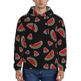 thumbnail image 2 of Zufioo Watermelon Design Fleece Comfortable Hoodie for Mens,Sweatshirt for Men,Pullover Hooded Sweatshirt for Men -X-Large, 2 of 5