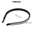 thumbnail image 2 of Unique Bargains 1 Pcs Rhinestone Headband Faux Crystal Headbands Hair Accessories for Women White 0.47 Inch Wide, 2 of 7