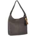 thumbnail image 2 of The Sak Solid Genuine Leather Hobo Bag One Size Slate grey, 2 of 3