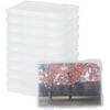 IRIS 5 x 7 Inch Photo Storage and Embellishement Craft Case, Clear Set of 10