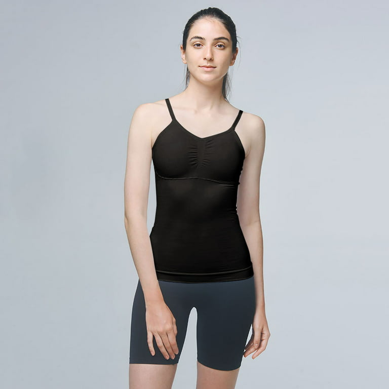 Camisoles with Built in Bra Padded Compression Tank Tops