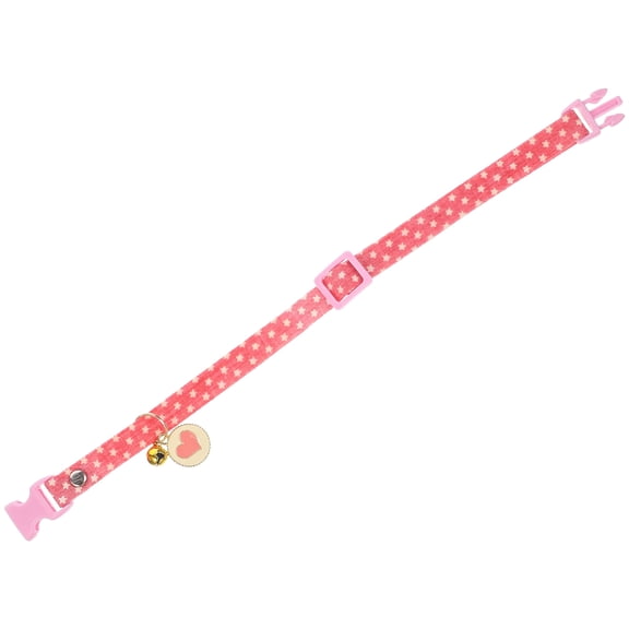 MUSEYA Adjustable Pet Collar with Bell Pendant Cute Cat Collar for Daily Wear