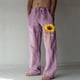 thumbnail image 1 of Pantalones largos casuales de pierna ancha para hombre, pantalones casuales estampados con cordones, pantalones de pierna ancha, pantalones deportivos, pantalones largos, pantalones para hombre, 1 of 5
