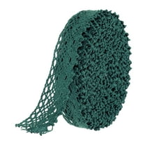 Uxcell Dark Green 1.1 Inch Wide 10 Yards Cotton Lace Ribbon for Screwing,DIY Craft, Scrapbooking Decoration