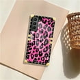 thumbnail image 7 of FKBRCL4U Compatible with Samsung Galaxy S21 Plus Case, Pink Black Leopard Luxury Golden Decoration for Girl Women Soft TPU Shockproof Protective Hard PC Back, 7 of 7