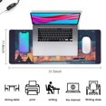 thumbnail image 5 of Washable Mouse Pad,Beautiful Rectangle Desk Mat Non-Slip Rubber Base for Desk Gaming Laptop Mousepad Gaming for Gaming Wireless Mouse (31.5x11.8in), 5 of 7