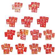Yihuala 6Pcs 2025 Snake Zodiacs Redness Envelopes Hongbao for Chinese New Year Celebration Spring Festival Money Packets