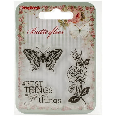 ScrapBerry's Butterflies Clear Stamps 2.7
