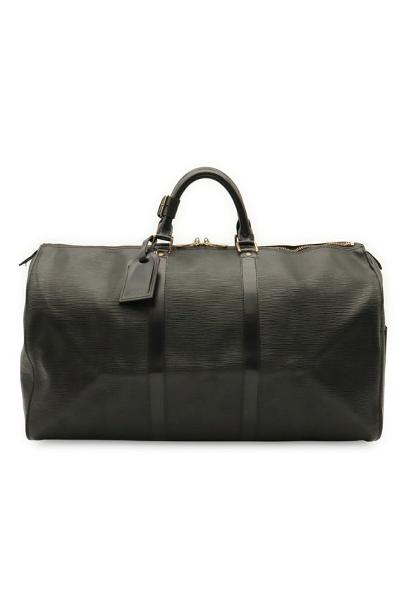 Pre-Owned LOUIS VUITTON Louis Vuitton Epi Keepall 50 Boston Bag Travel Leather Noir Black M42962