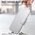 thumbnail image 2 of ELEHOLD Case for iPhone 14 Pro,2 in 1 Detachabl Wallet Plating Clear Case with Card Holder[Compatible with MagSafe Accessories],Silver, 2 of 11