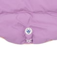 thumbnail image 5 of Oodles Purple Quilted Puffer Bubble Hem Fall Dog Jacket, Medium, 5 of 10