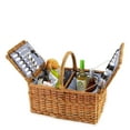 thumbnail image 4 of Twine Cape Cod Picnic Wicker Basket with Wine Glasses, Corkscrew & Place Setting, 4 of 5