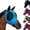 C, variant on Stretchy Horse Fly Mask with Ear Mesh 13.1×11.8in, Breathable Fine Mesh UV Protection Equine Fly Veil, Soft Stretch Anti Mosquito Horse Face Cover for Daily Pasture Turnout Riding