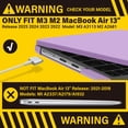 thumbnail image 3 of Funda con teclado IBENZER para MacBook Air 13.6, color morado, 3 of 9
