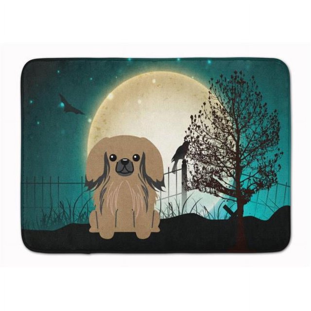 Carolines Treasures BB2292RUG Halloween Scary Pekingnese Tan Machine Washable Memory Foam Mat