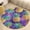 style-4, variant on Lunarable Pineapple Washable Round Rug -Circle Area Rugs for Nursery Bedroom, Vintage Non Slip Non Shedding Low Pile Carpet for Living Room Coffee Table Entryway