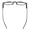 Spring Hinges Classic Retro Style Computer Reading Glasses (Amber Tinted Lenses, Black) +4.0