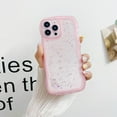 thumbnail image 2 of Compatible with iPhone 13 Pro Wavy Edge Shiny Stars Clear Cute Phone Case for Women Girls All-Around Soft TPU Anti-Collision Anti-Shock Transparent Phone Case for iPhone 13 Pro-Pink, 2 of 16