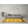 thumbnail image 3 of Ahgly Company Indoor Round Medallion Yellow Traditional Area Rugs, 6' Round, 3 of 4