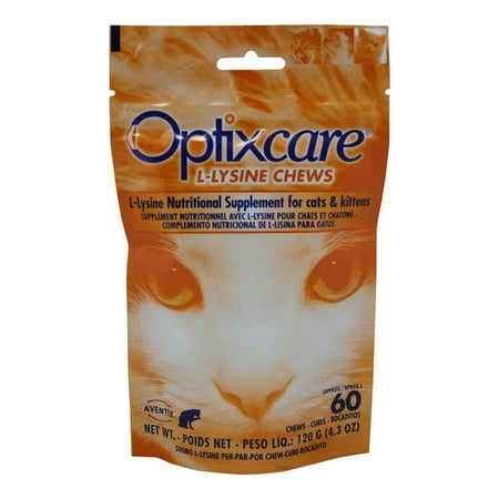 UPC: 0876198015009 | Optixcare L-Lysine Chews for Cats & Kittens  60 Chews