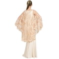 thumbnail image 2 of Badgley Mischka Lace Cape Sleeve Evening Gown Dress, 2 of 3