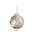 thumbnail image 3 of Aurorax Christmas Ball Ornaments 3 Inches,White Christmas Ball Decorations,Hanging Glitter Clear Home Decor for Indoor Xmas Tree Party, 3 of 7