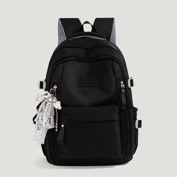 New Female High Capacity Waterproof College Backpack With Lace Pendant Trendy Women Laptop School Bags Cute Travel Book Bag