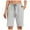 Grey, variant on Fshinging Athletic Shorts for Women Summer Jogger Yoga Walking Knee Length Sport Drawstring With Pockets Dressy Work Shorts