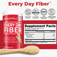 thumbnail image 2 of Health Plus Every Day Fiber Digestive Support | All Natural Daily Fiber To Reduce Bloating | Psyllium Husk | Supports Heart Health | 12 Ounces, 48 Servings, 2 of 7