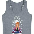 thumbnail image 3 of Frozen - Winter - Me? Brave? Always. - Women's Racerback Tank Top, 3 of 5