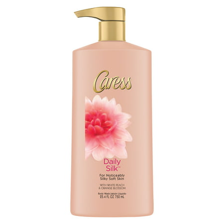 (2 pack) Caress Daily Silk Body Wash with Pump, 25.4
