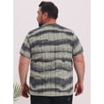thumbnail image 3 of DARING DIVA Men's Big Tall Tie-Dye Crew Neck Short Sleeve T-Shirts 2XL Gray, 3 of 7