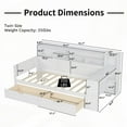 thumbnail image 5 of Wooden Twin Size Bed with Storage - Multifunctional & Stable, 5 of 20
