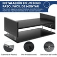 thumbnail image 4 of WEAGP Soporte Monitor, Soporte Elevador para Monitor 2 Niveles con Soporte Tel&eacute;fono Soporte de Monitor para Escritorio Organizador de Almacenamiento para Monitores de Computadoras Port&, 4 of 7