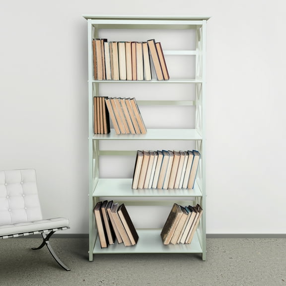 Casual Home Montego 5-Shelf Bookcase - White