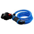 thumbnail image 1 of Candado para Bicicleta, Candado Largo para Bicicleta 120cm x 12mm, Cable Antirrobo para Bicicleta Scooter Motocicletas Puerta para Bicicleta con Código Inteligente de 5 Dígitos y Cochecito, Candado An, 1 of 5