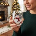 thumbnail image 7 of SLYNSHome Christmas Glass Tumbler 420ml Hand Blown Crystal Whiskey Cup with Gold Rim for Holiday Barware Home Christmas Party Gift, 7 of 7