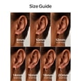 thumbnail image 3 of ChicSilver Rose Gold Plated Hoop Earrings Solid 925 Sterling Silver Earrings Hypoallergenic Women Jewelry Silver Huggie Hoops 16MM, 3 of 10