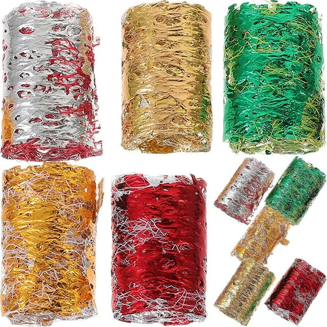 1 Box Fashion DIY Manicure Decoration Nail Art Gold Foil Mesh Gauze Gold and Silver Foil Gauze DIY Phototherapy Nail Decorations Nail Art Supplies for