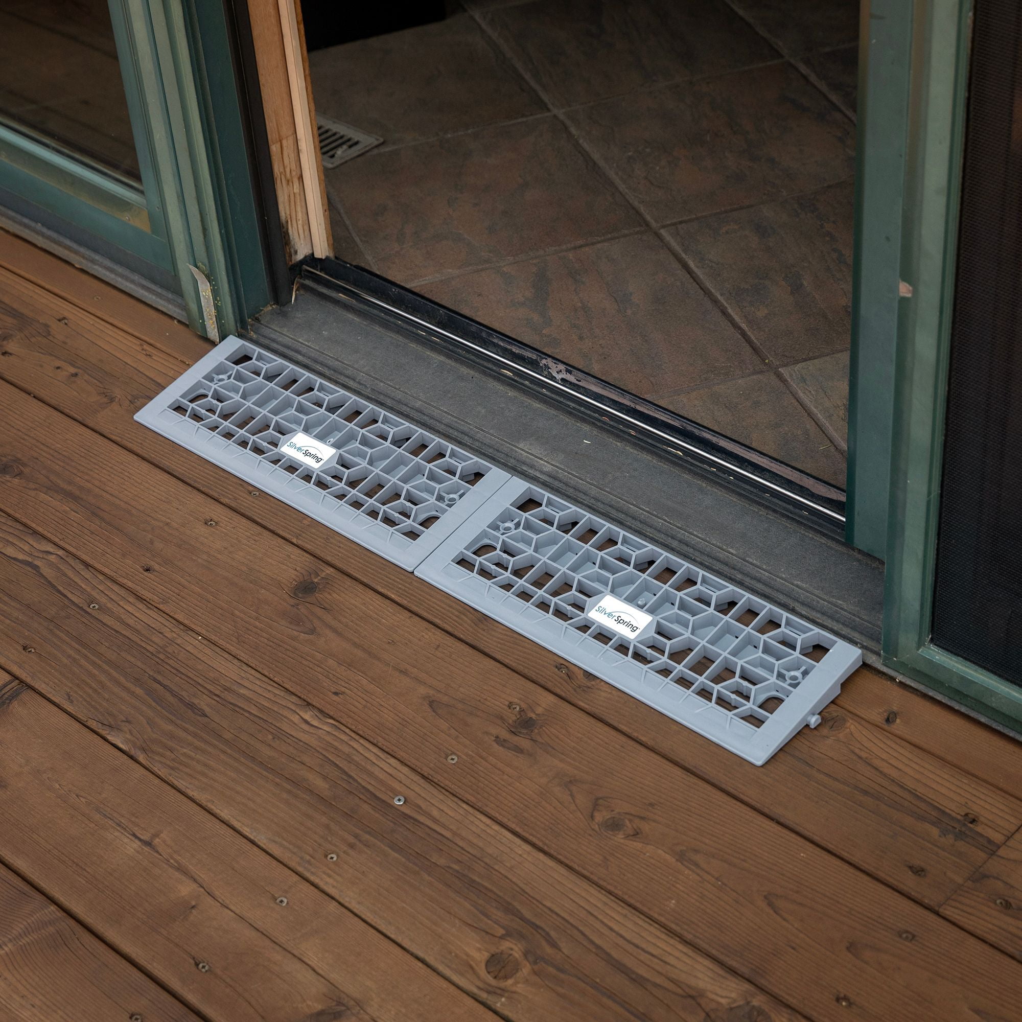 32in W Silver Spring Plastic Multi-Height Threshold Ramp