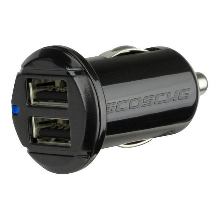 revolt 12V USB Adapter: Mini-Kfz-USB-Ladegerät mit 2 Ports, 12