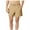 Khaki, variant on WQQZJJ Men's Solid Color Shorts Summer Casual Athletic Waterproof Shorts Tie Elastic Waist With Pockets Shorts