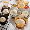 thumbnail image 4 of 200Pcs Leaf Tulip Cake Cups Heat-resistant Cute Eucalyptus Design Green Cupcake Wrappers, 4 of 5