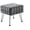 Grey, variant on Bubble Textured Stool,17"×17"×17", Decoration Ottoman 4 Metal Legs, Foot Stool Modern Functional Chairs for Makeup Bedroom, Grey