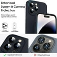 thumbnail image 2 of compatible iPhone 12 Pro Microfiber Liquid Silicone Shockproof Phone Case Cheap and fine, 2 of 5
