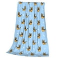 thumbnail image 3 of Bingfone Cute Puppy Print Flannel Fleece Blanket Throw Blanket For Bed,Sofa,Couch,Travel,Camping(50"X40"), 3 of 9