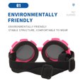 thumbnail image 4 of Round Frame Pet Sun Glasses UV400 Protective Dog Eyewears Comfortable Eyeglasses For Active Dog Outdoor Walking Hiking, 4 of 8